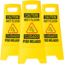 Caution With Wet Floor Sign Board Yellow Traffic Signal Roadway Safety Caution Sign Board